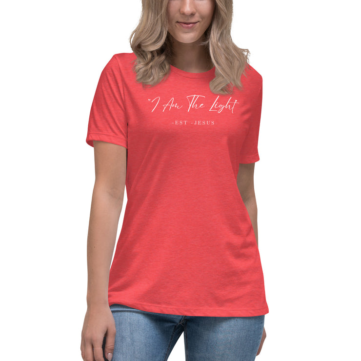 Word of Life Wear | Women's Relaxed Jesus T-Shirt | Red Letter Edition | Bible Verse | Women of faith